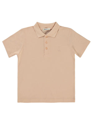 Civil Boys Yelken Nakışlı Lakos 6-9 Yaş Tişört - Pudra