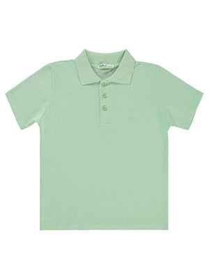 Civil Boys Yelken Nakışlı Lakos 6-9 Yaş Tişört - Yeşil