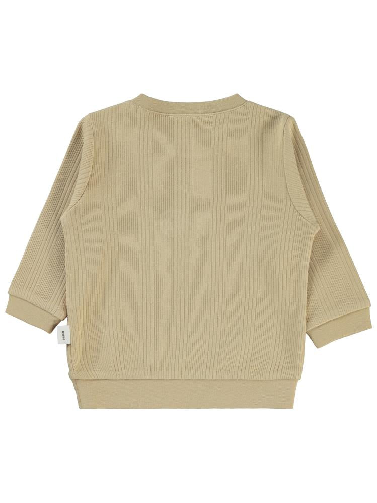 Civil Baby Araba Aplikeli 6-18 Ay Sweatshirt - Kahverengi