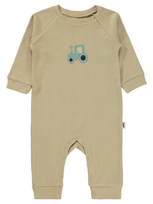 Civil Baby Araba Aplikeli 6-18 Ay Tulum - Kahverengi