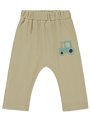 Civil Baby Araba Aplikeli 6-18 Ay Tek Alt Bebe - Kahverengi