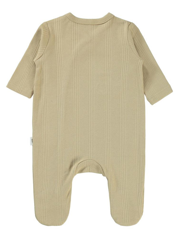 Civil Baby Araba Aplikeli 1-6 Ay Tulum - Kahverengi