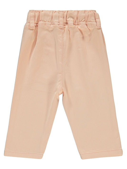 Civil Baby Çiçek Nakışlı 6-18 Ay Pantolon - Pudra