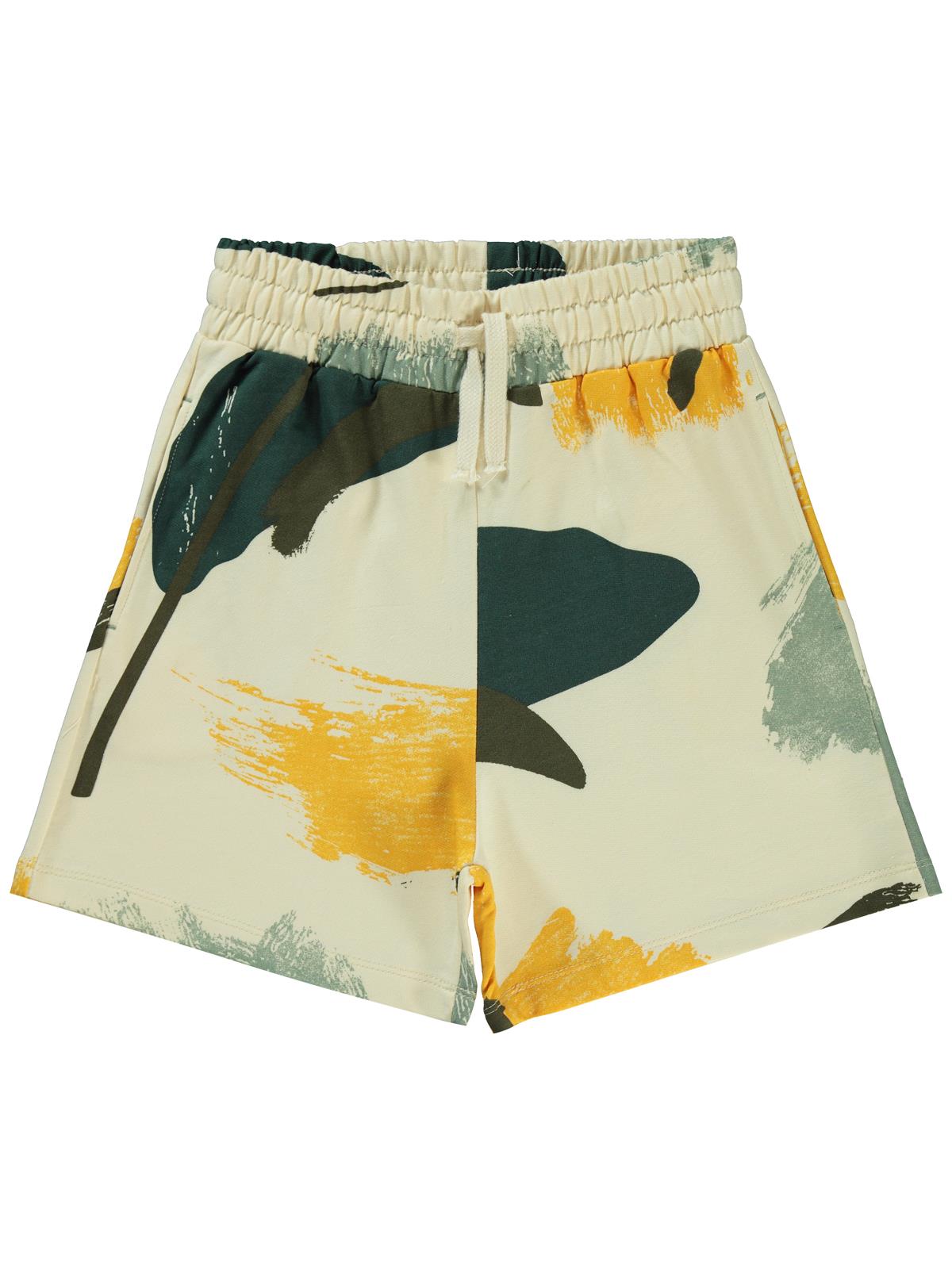 Civil Boys Serbest Fırça Emprimeli 6-9 Yaş Şort - Haki