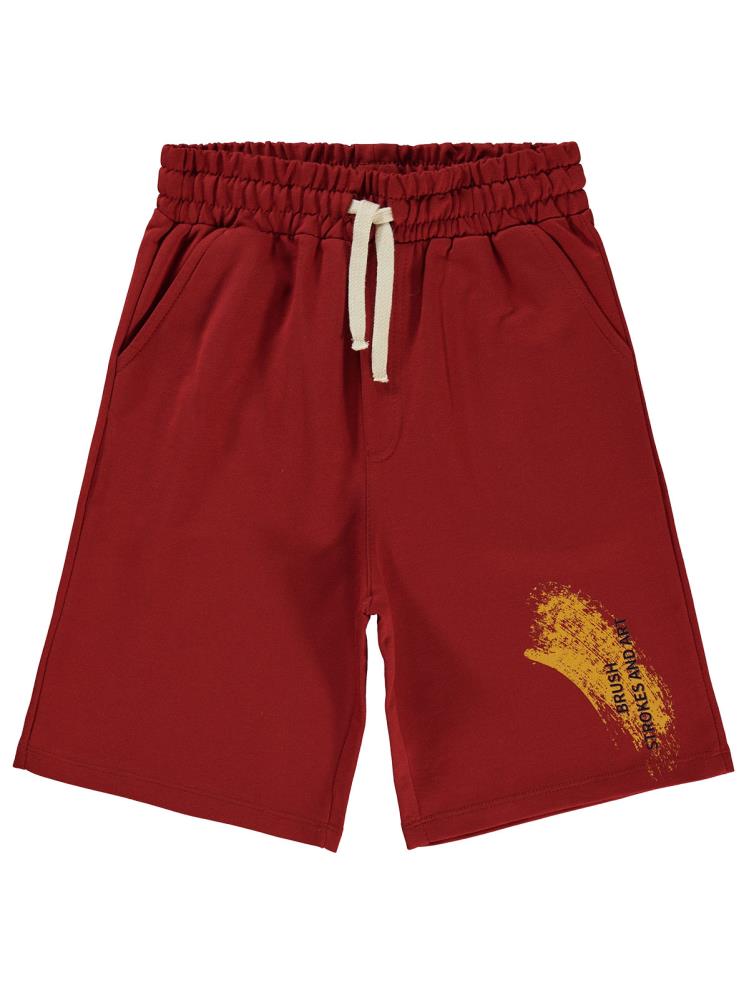 Civil Boys Serbest Fırça Baskılı 10-13 Yaş Kapri - Turuncu