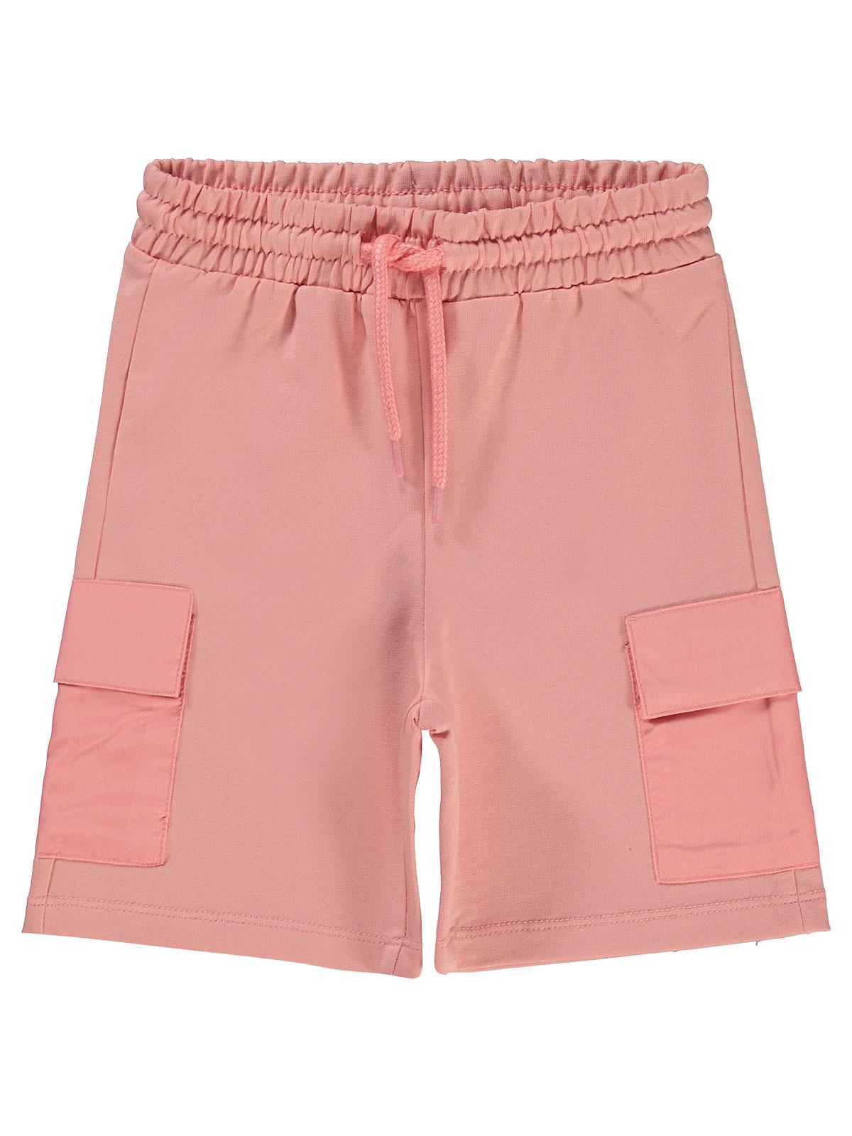 Civil Girls Kargo Cepli 2-5 Yaş Kapri - Pudra