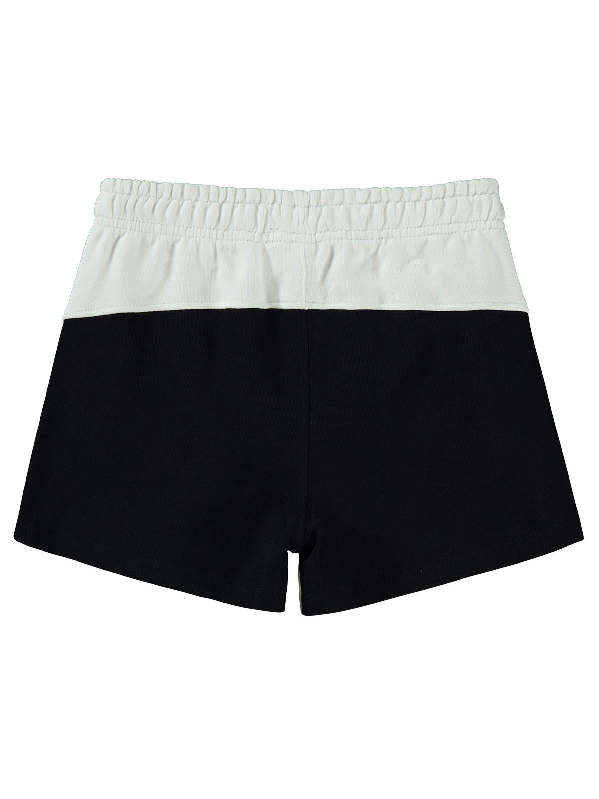 Civil Girls 96 Baskılı 10-13 Yaş Şort - Siyah