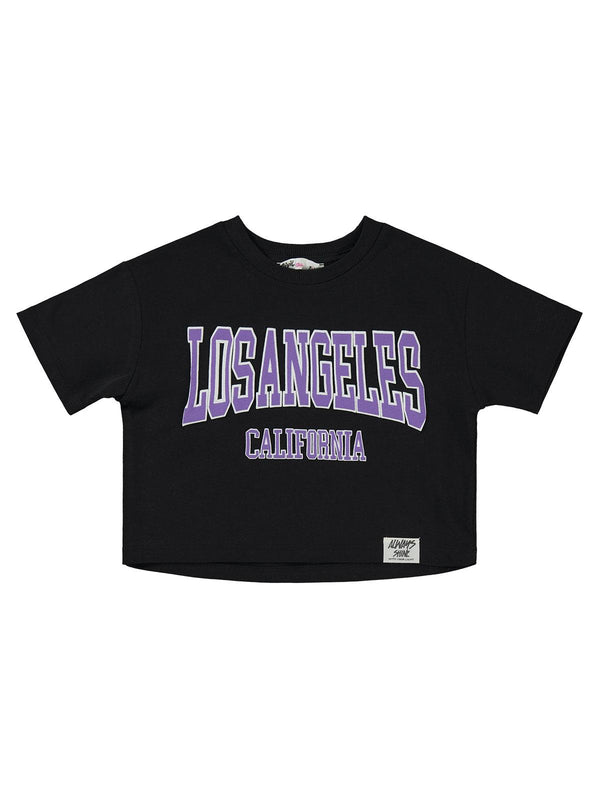 Civil Girls Los Angeles Baskılı 2-5 Yaş Tişört - Siyah