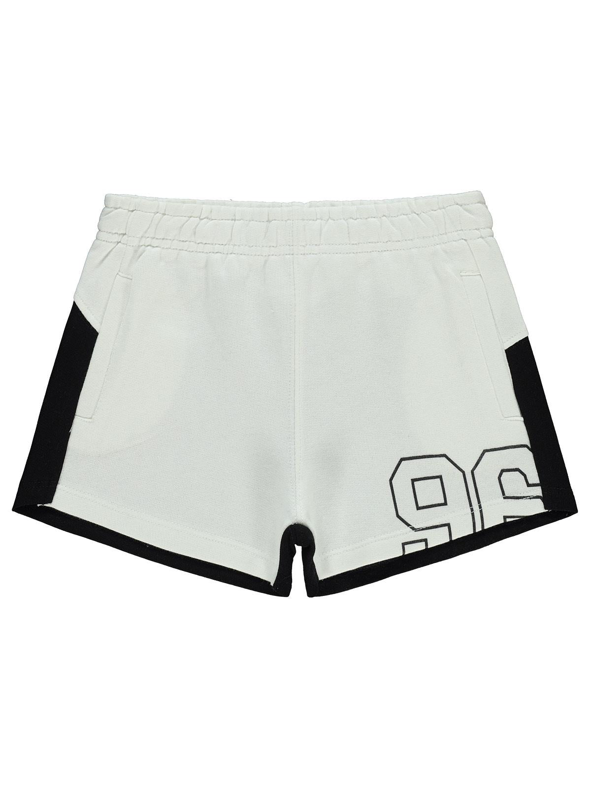 Civil Girls 96 Baskılı 6-9 Yaş Şort - Siyah