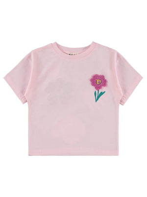 Civil Girls Lale Baskılı 2-5 Yaş Tişört - Pembe