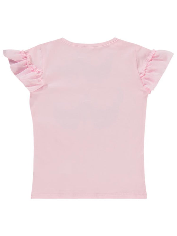 Civil Girls Hello Baskılı 2-5 Yaş Tişört - Pembe