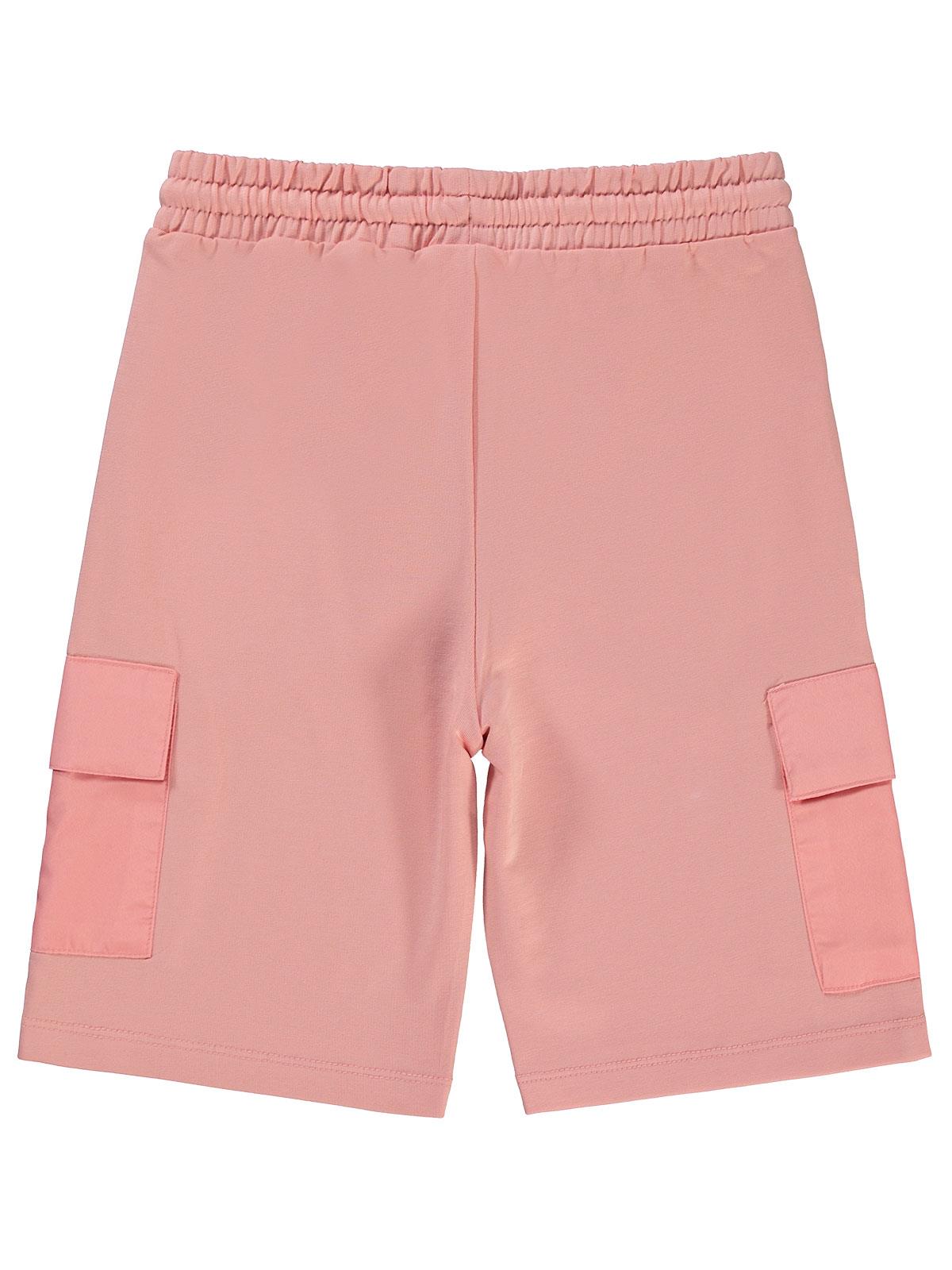 Civil Girls Kargo Cepli 10-13 Yaş Kapri - Pudra