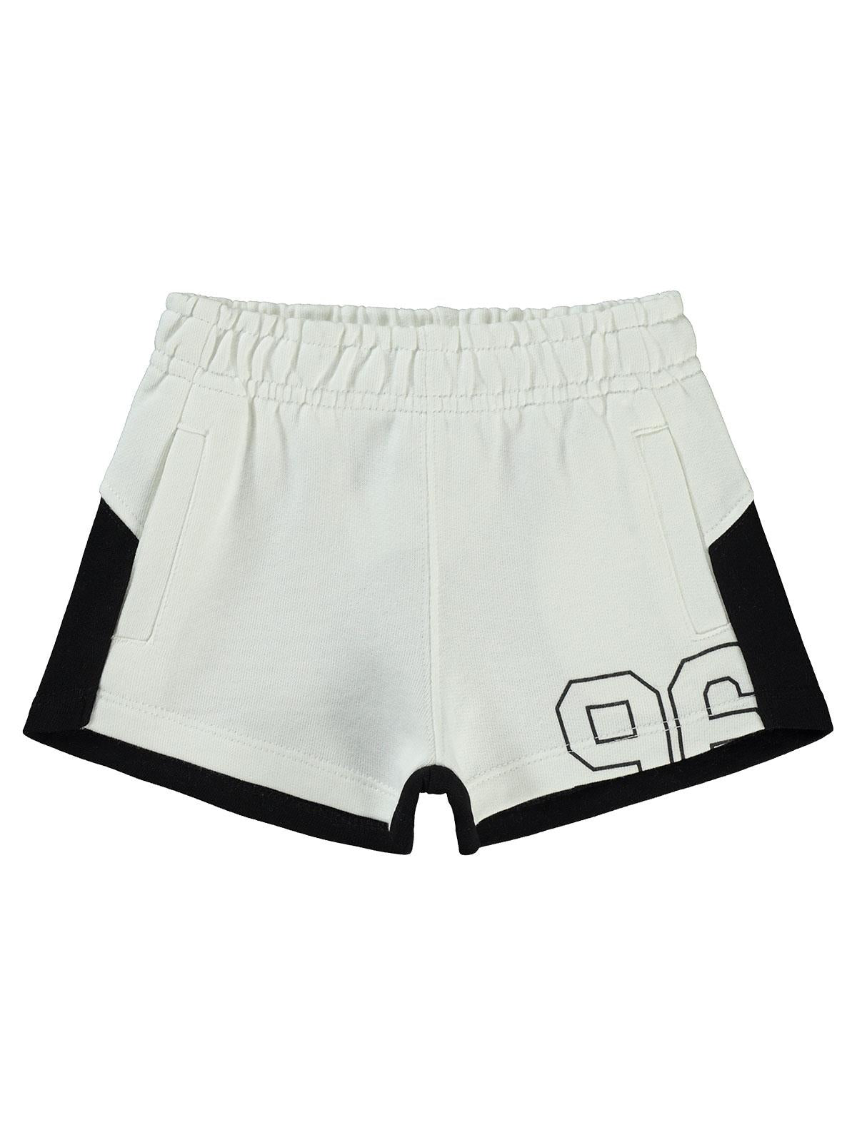 Civil Girls 96 Baskılı 2-5 Yaş Şort - Siyah