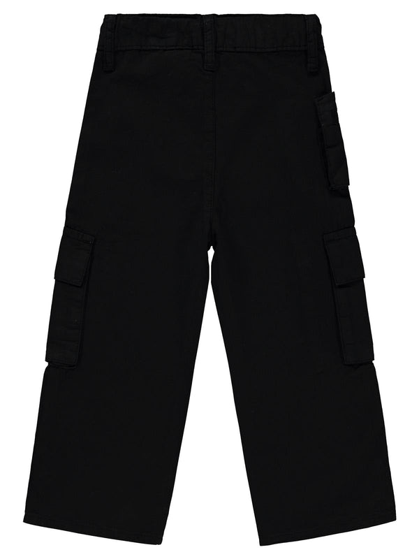 Civil Girls Üç Cepli Kargo 2-5 Yaş Pantolon - Siyah