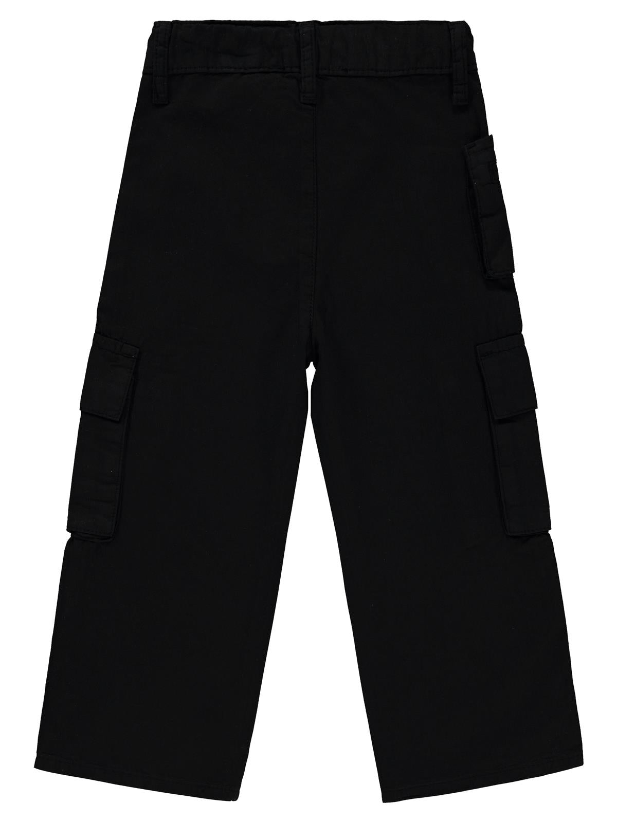 Civil Girls Üç Cepli Kargo 2-5 Yaş Pantolon - Siyah