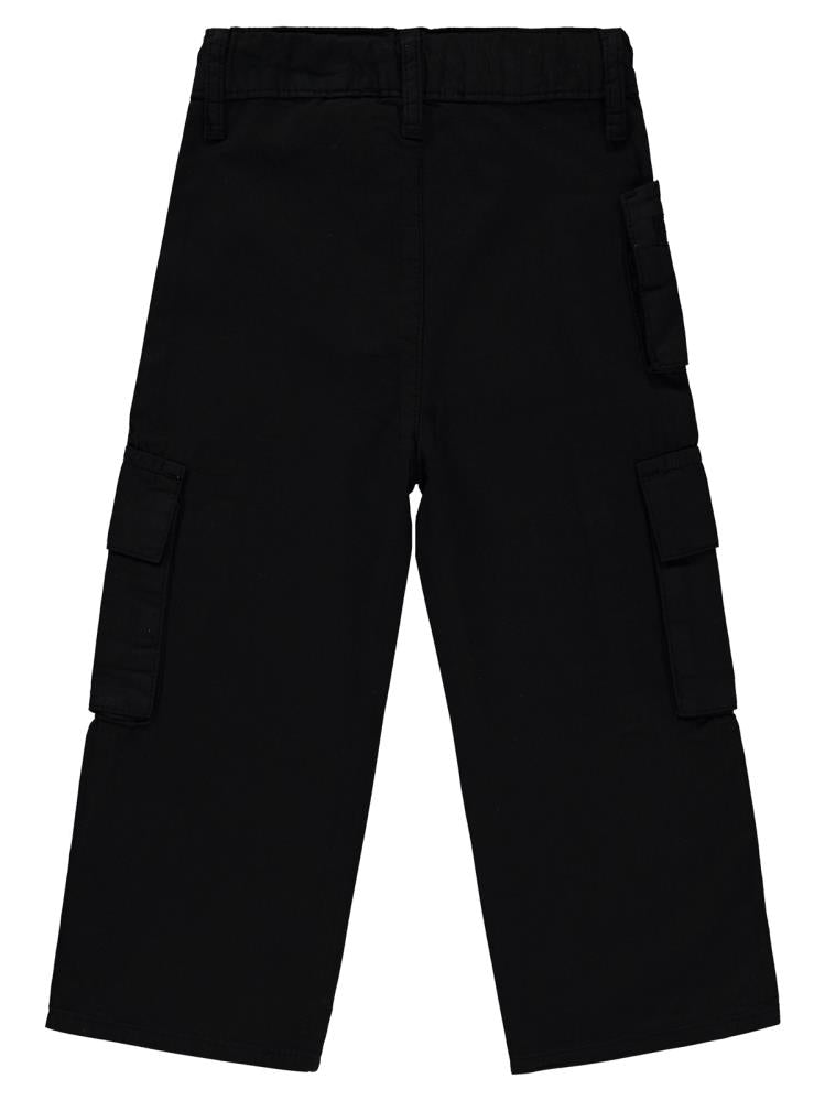 Civil Girls Üç Cepli Kargo 2-5 Yaş Pantolon - Siyah