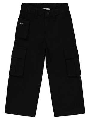 Civil Girls Üç Cepli Kargo 2-5 Yaş Pantolon - Siyah