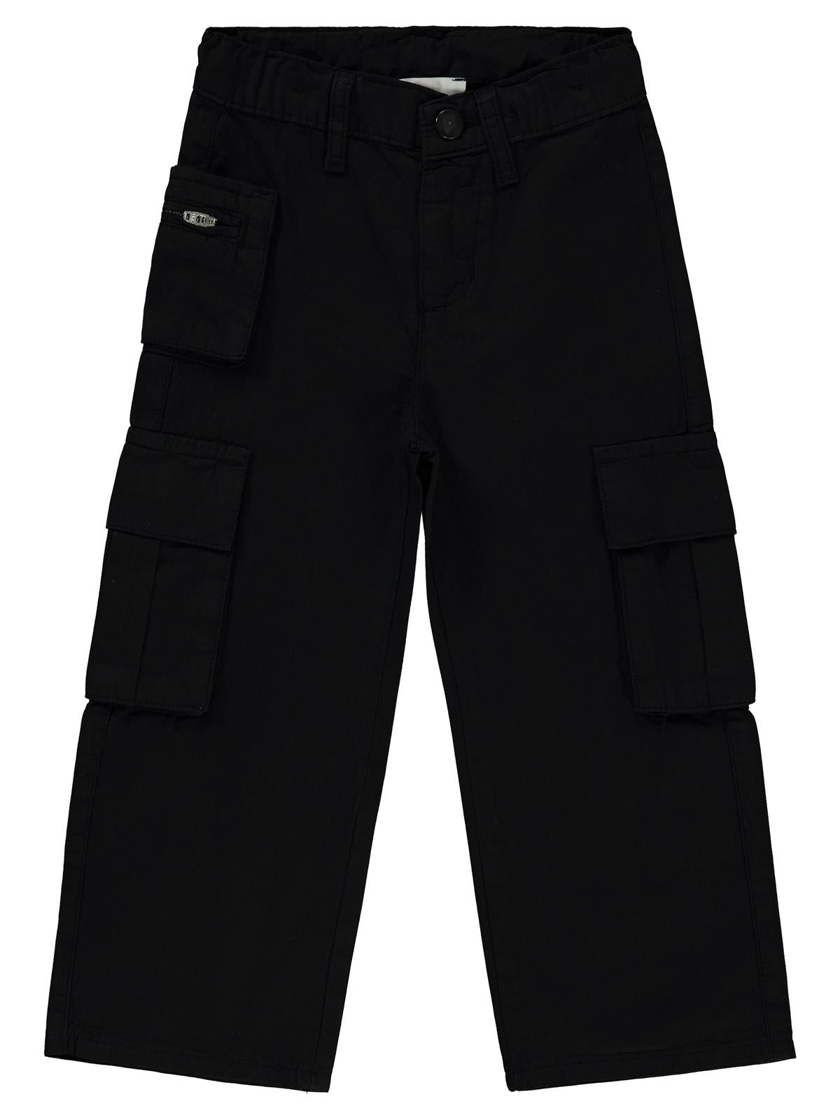 Civil Girls Üç Cepli Kargo 2-5 Yaş Pantolon - Siyah