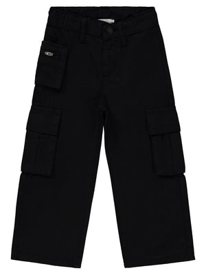Civil Girls Üç Cepli Kargo 2-5 Yaş Pantolon - Siyah