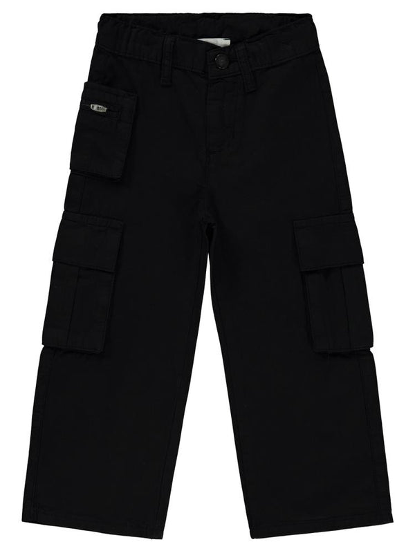 Civil Girls Üç Cepli Kargo 2-5 Yaş Pantolon - Siyah