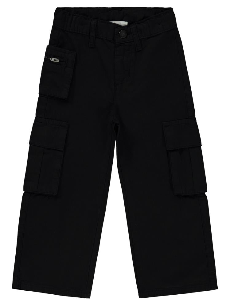 Civil Girls Üç Cepli Kargo 2-5 Yaş Pantolon - Siyah