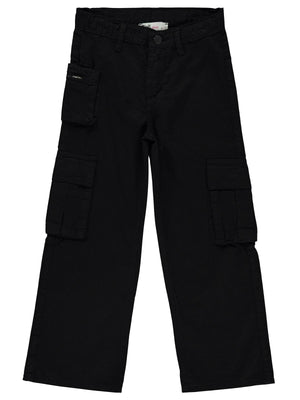 Civil Girls Üç Cepli Kargo 10-13 Yaş Pantolon - Siyah
