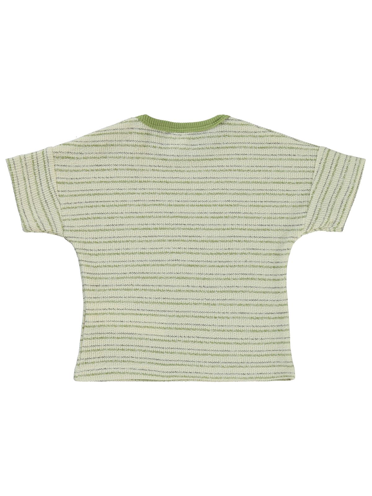 Civil Baby Çizgili 6-18 Ay Tişört - Bej