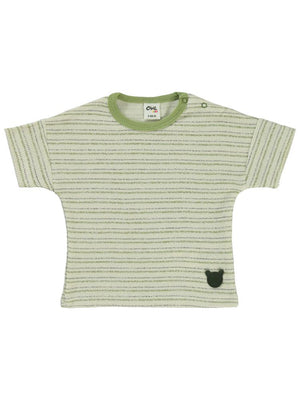 Civil Baby Çizgili 6-18 Ay Tişört - Bej