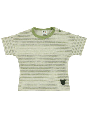 Civil Baby Çizgili 6-18 Ay Tişört - Bej