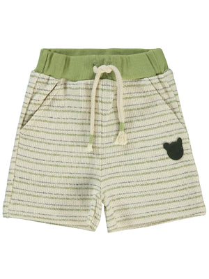 Civil Baby Çizgili 6-18 Ay Şort - Bej