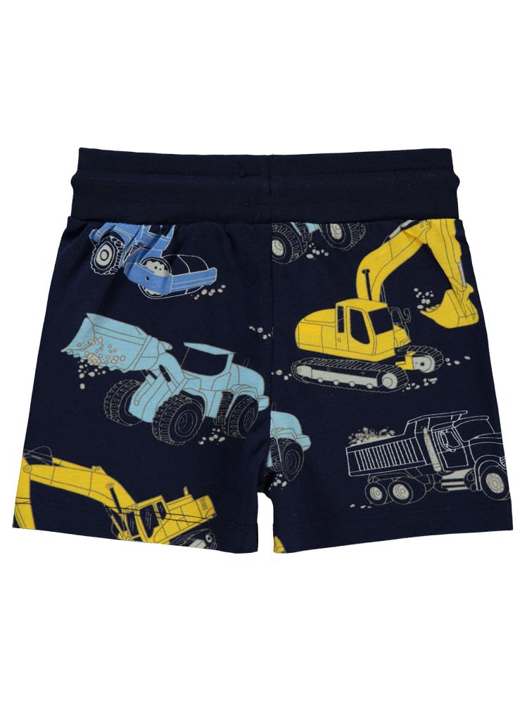 Civil Boys Lets Buıld İş Makinaları Emprime 2-5 Yaş Şort - Lacivert