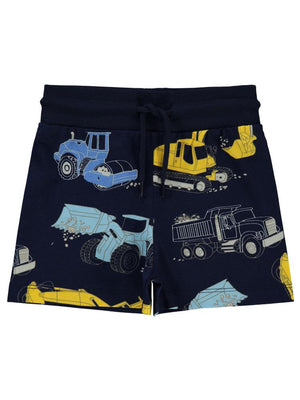 Civil Boys Lets Buıld İş Makinaları Emprime 2-5 Yaş Şort - Lacivert