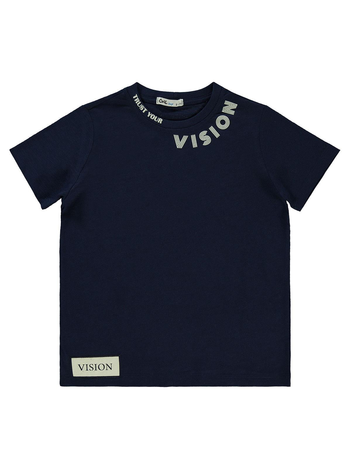 Civil Boys Vısıon Baskılı 10-13 Yaş Tişört - Lacivert
