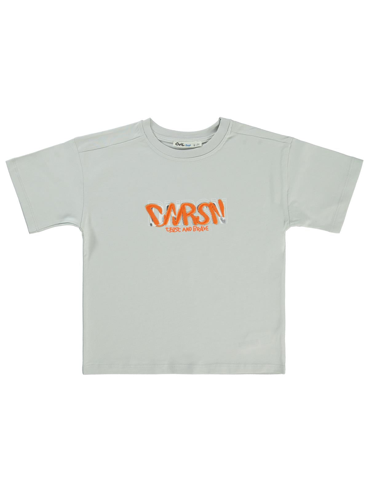 Civil Boys Dnrsn Baskılı 6-9 Yaş Tişört - Gri