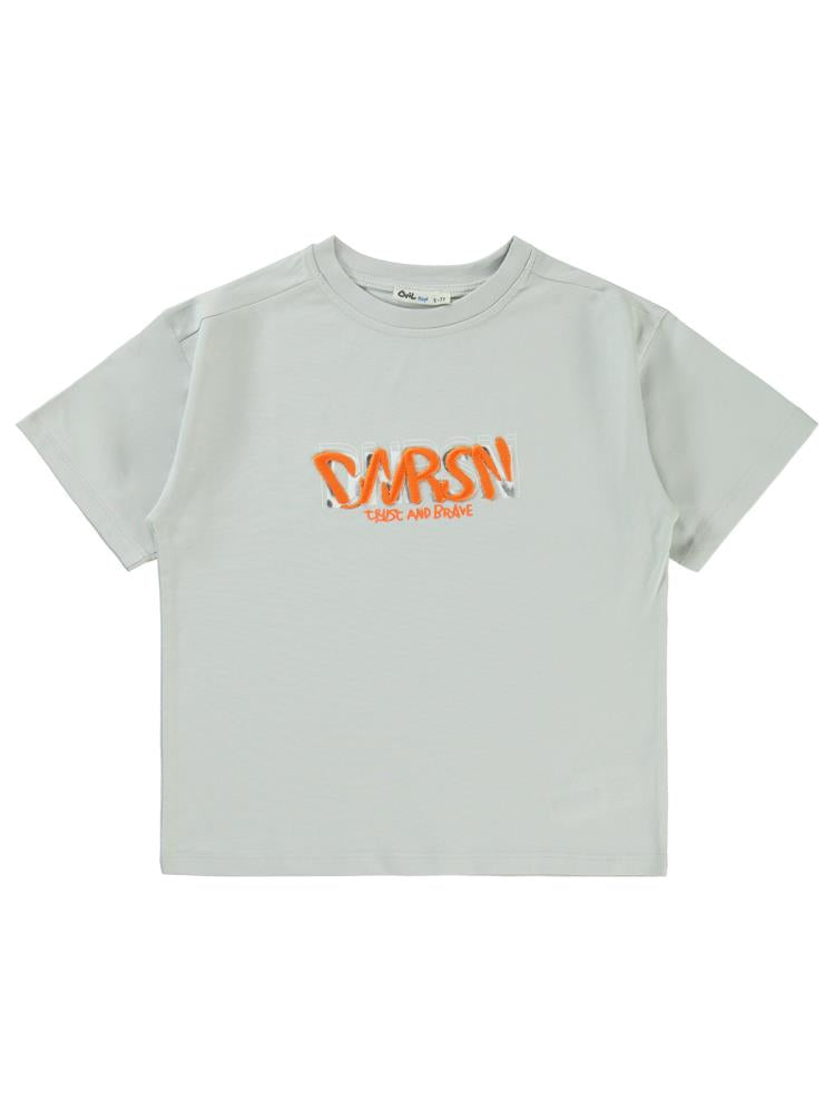 Civil Boys Dnrsn Baskılı 6-9 Yaş Tişört - Gri