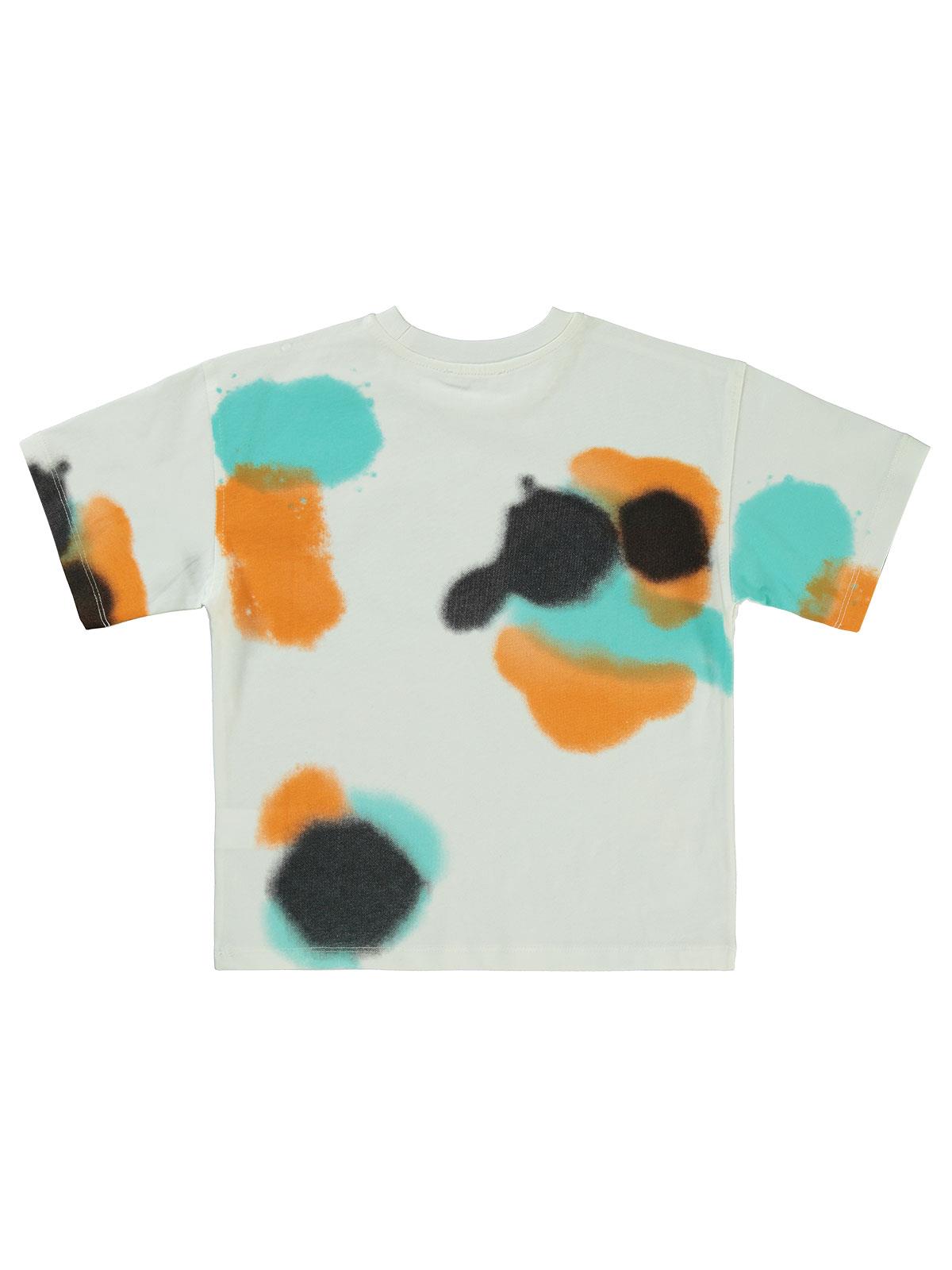 Civil Boys Püskürtme Boya Baskılı 6-9 Yaş Tişört - Beyaz