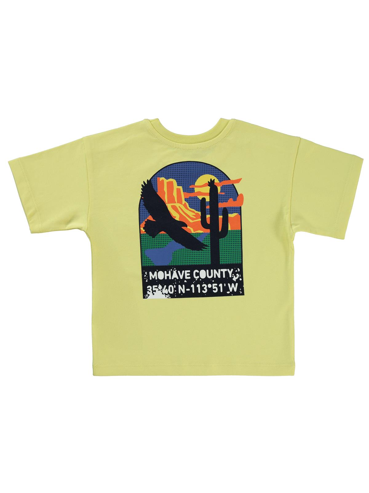 Civil Boys Mohave Baskılı 2-5 Yaş Tişört - Sarı