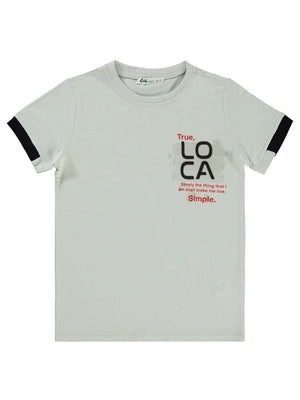 Civil Boys Loca Baskılı 10-13 Yaş Tişört - Gri