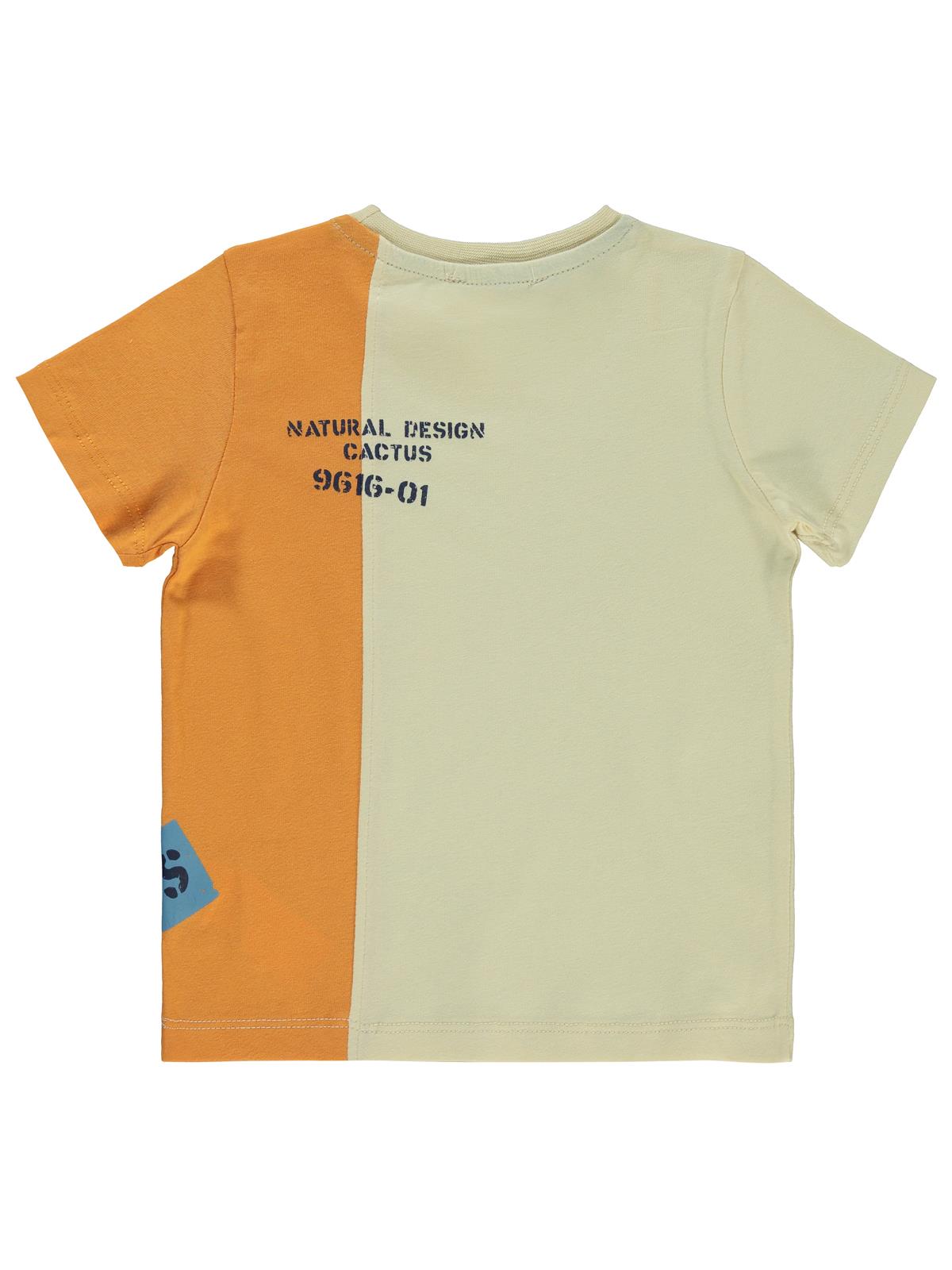 Civil Boys Az Us Kaktüs Baskılı 2-5 Yaş Tişört - Bej