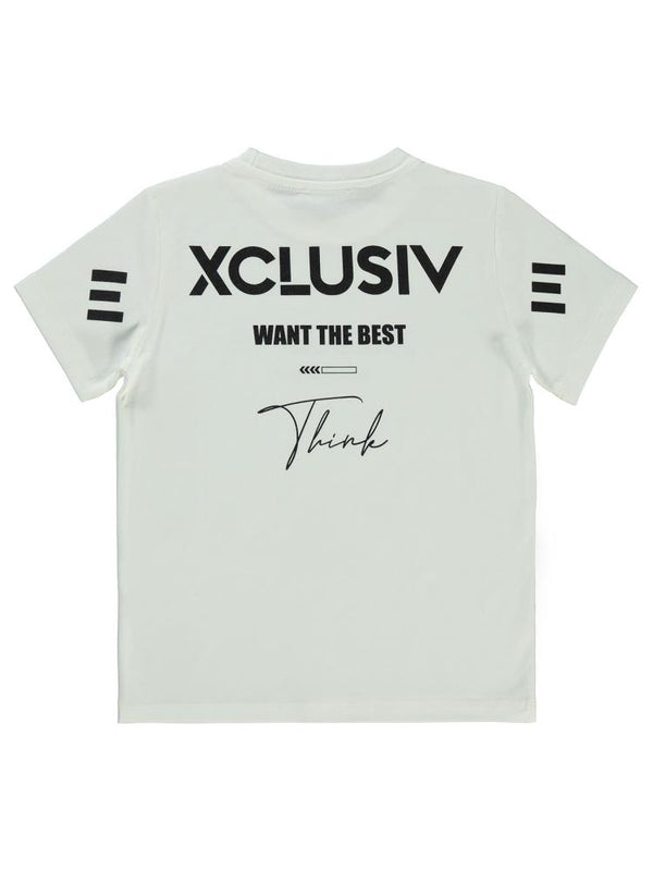 Civil Boys Exclusıve Baskılı 6-9 Yaş Tişört - Beyaz