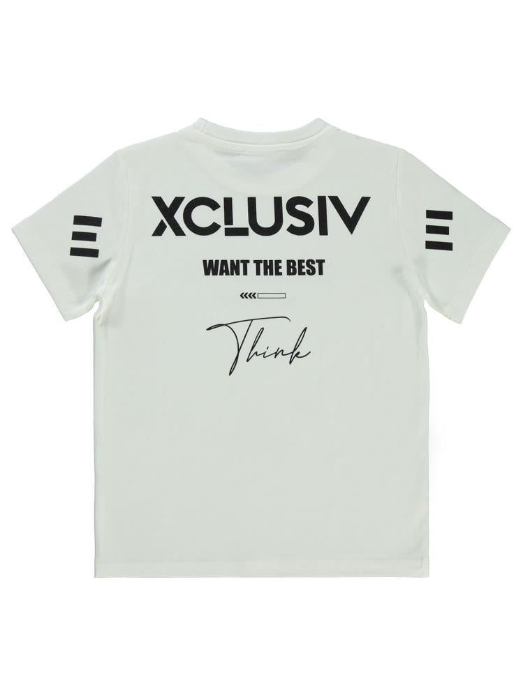 Civil Boys Exclusıve Baskılı 6-9 Yaş Tişört - Beyaz