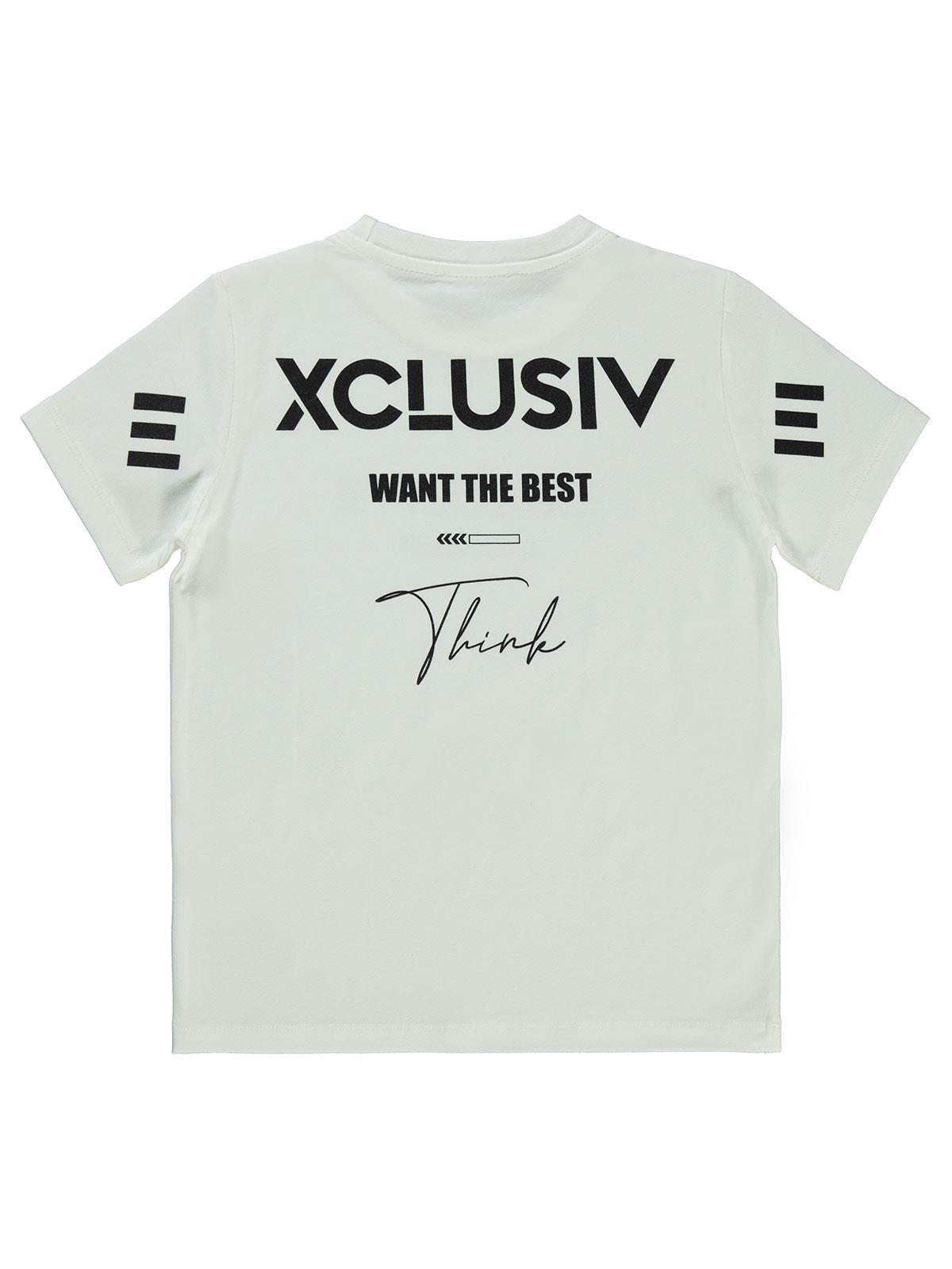 Civil Boys Exclusıve Baskılı 10-13 Yaş Tişört - Beyaz