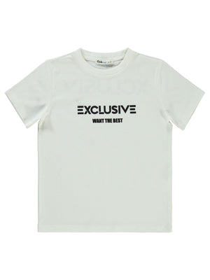 Civil Boys Exclusıve Baskılı 10-13 Yaş Tişört - Beyaz