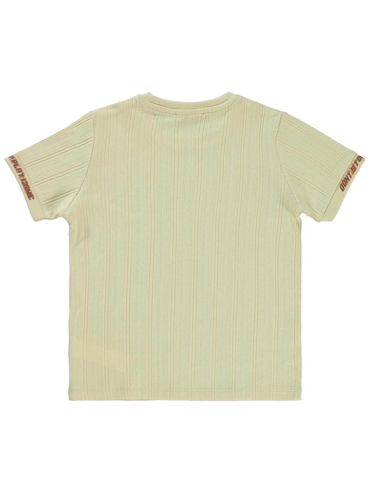 Civil Boys Dont Stop Baskılı 10-13 Yaş Tişört - Bej