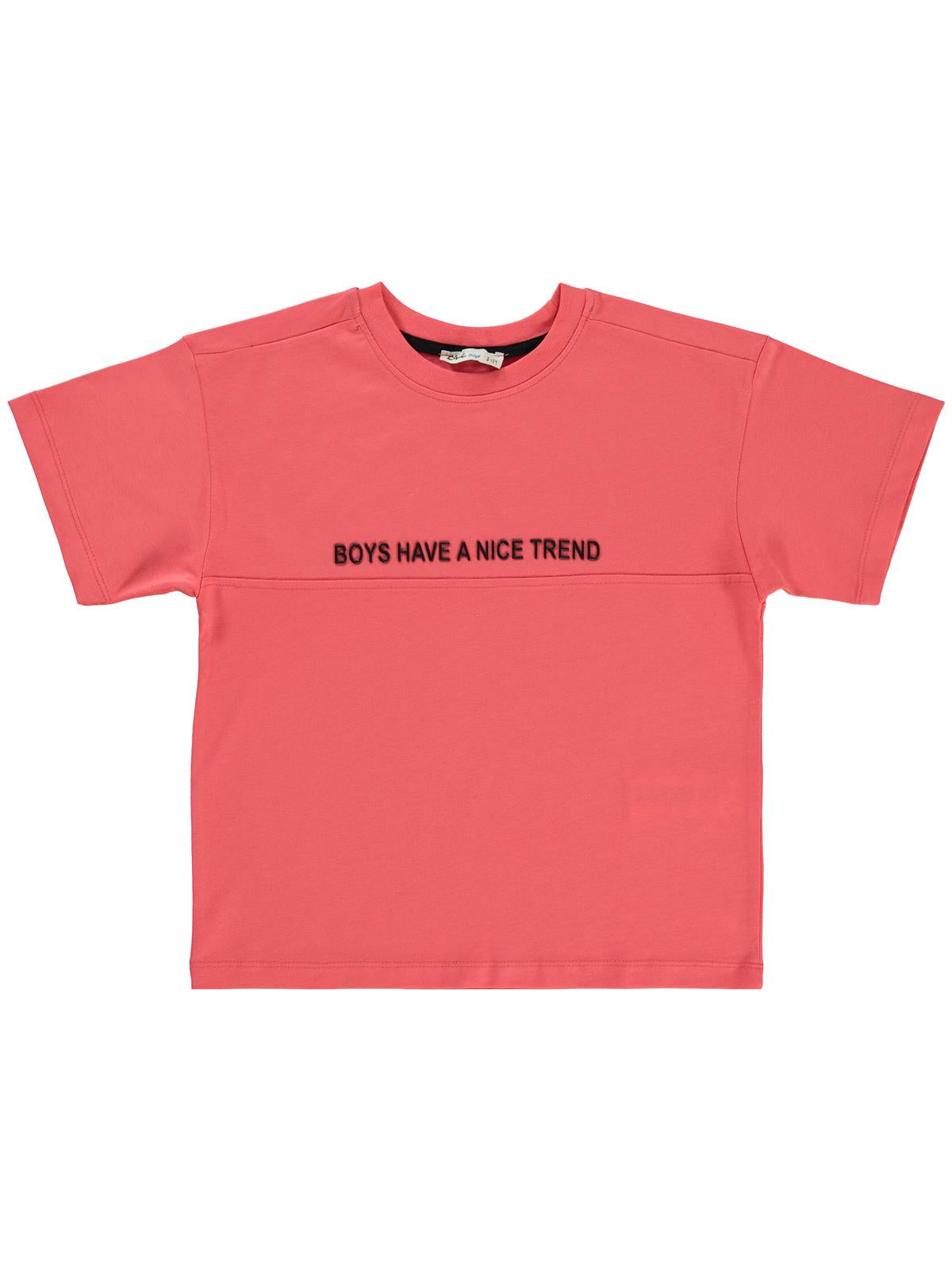 Civil Boys Boys Have Baskılı 6-9 Yaş Tişört - Pembe