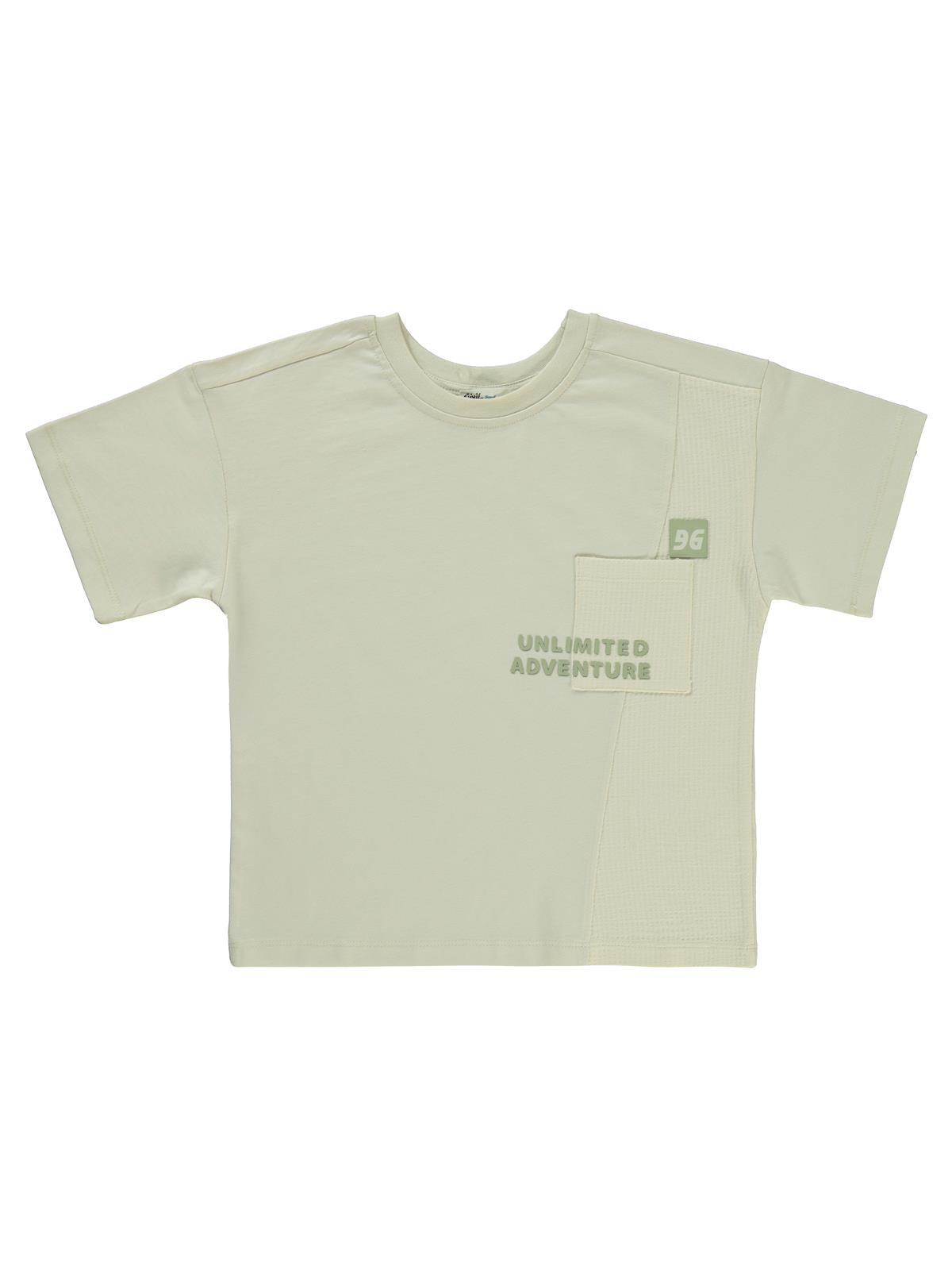 Civil Boys Adventure Baskılı 10-13 Yaş Tişört - Fil Dişi