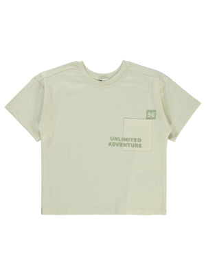 Civil Boys Adventure Baskılı 6-9 Yaş Tişört - Fil Dişi