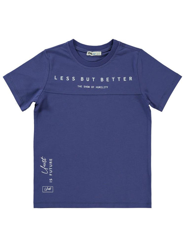Civil Boys Less But Better Baskılı 10-13 Yaş Tişört - Lila