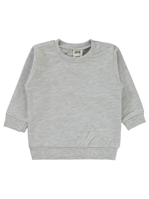 Civil Baby Basic 6-18 Ay Sweatshirt - Gri