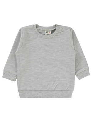 Civil Baby Basic 6-18 Ay Sweatshirt - Gri